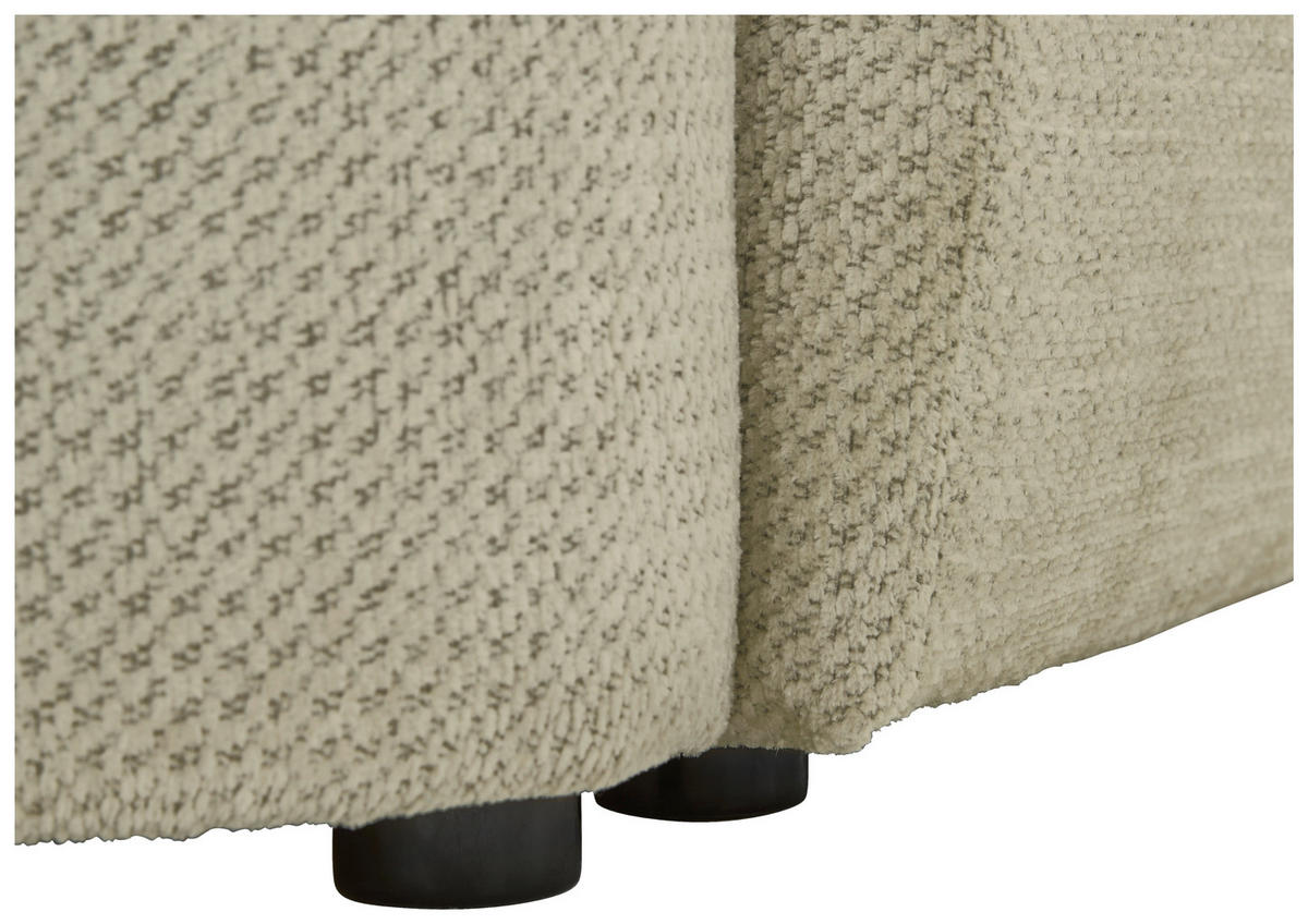 ECKSOFA Beige Chenille  - Beige/Schwarz, MODERN, Kunststoff/Textil (179/287cm) - Carryhome