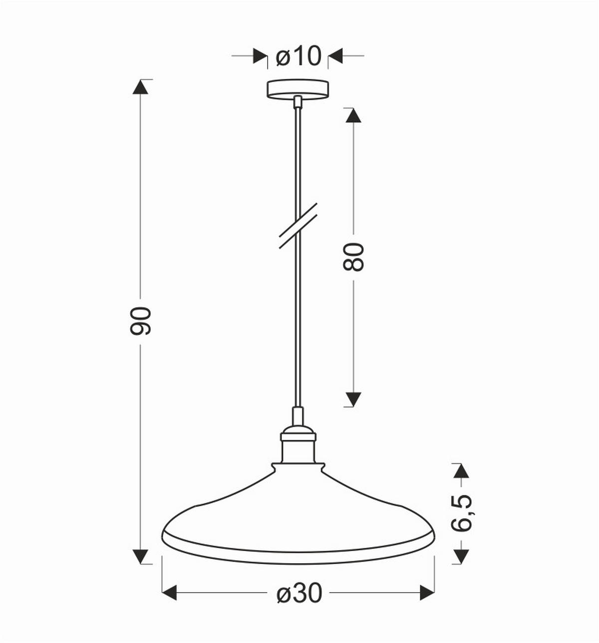 PENDELLAMPA Chester 30/30/90 cm  - svart, Klassisk, metall/glas (30/30/90cm)