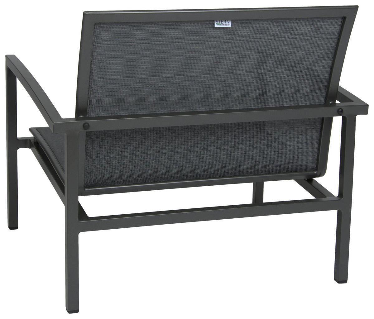 LOUNGESESSEL Anthrazit, Grau Aluminium  - Anthrazit/Grau, Design, Textil/Metall (89/80/81cm) - Stern