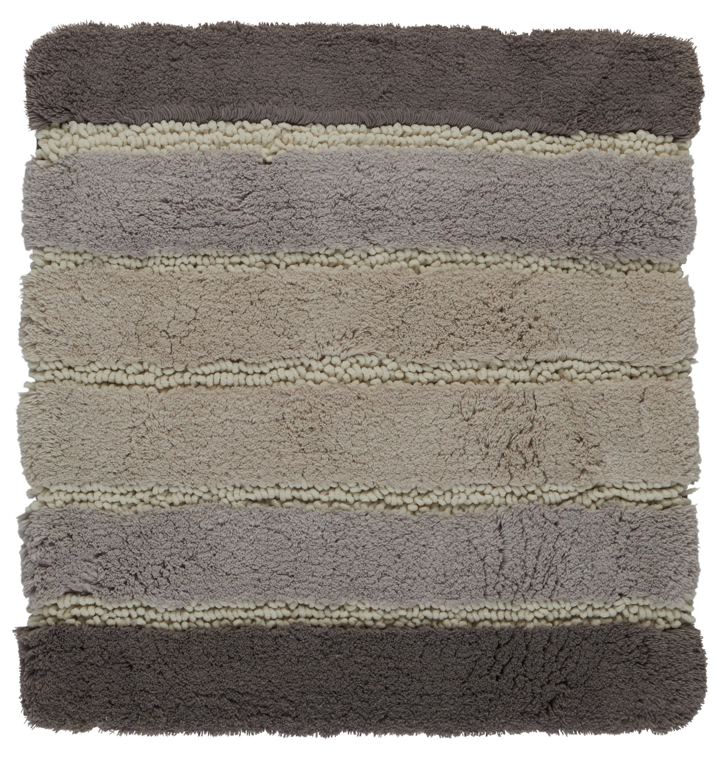 BADTEPPICH Grau 60/60 cm  - Grau, KONVENTIONELL, Kunststoff/Textil (60/60cm) - Kleine Wolke