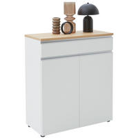 KOMMODE 90/102/41 cm  in Grau  - Eichefarben/Schwarz, Design, Holz/Holzwerkstoff (90/102/41cm) - Dieter Knoll