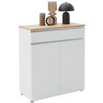KOMMODE  in 90/102/41 cm  - Eichefarben/Schwarz, Design, Holz/Holzwerkstoff (90/102/41cm) - Dieter Knoll
