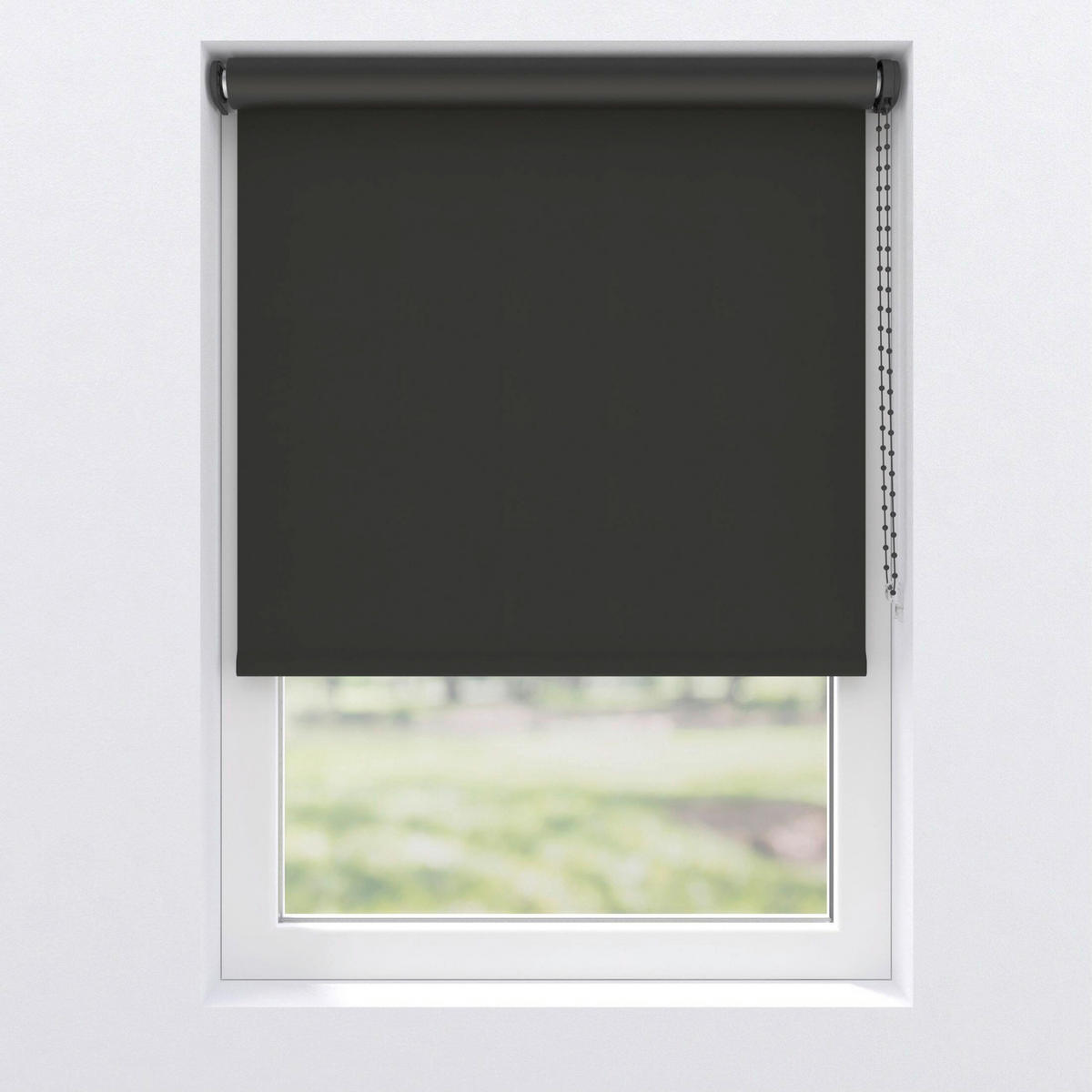 VERDUNKELUNGSROLLO  blickdicht   50/190 cm   - Schwarz, Basics, Textil (50/190cm)