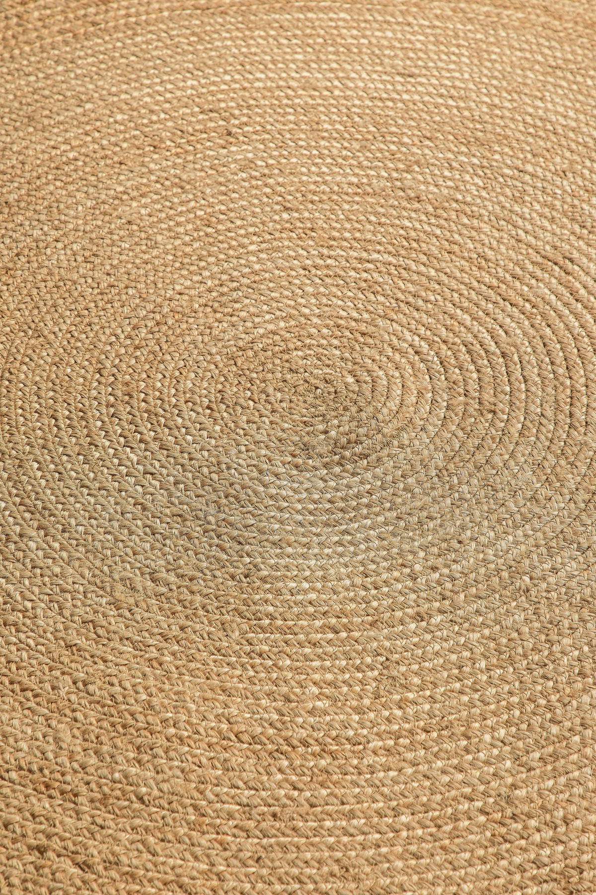 JUTETEPPICH 100 cm Jute Braided Honig, Hellbraun  - Hellbraun/Honig, Design, Textil (100cm)