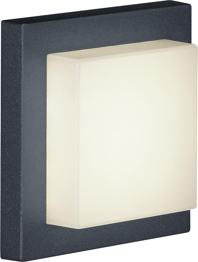 AUSSENDECKENLEUCHTE - Weiss/Anthrazit, Konventionell, Kunststoff/Metall (14/6,5/14cm) - Trio Leuchten