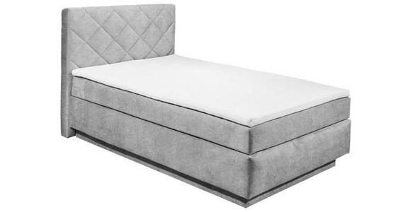 BOXSPRINGBETT 140/200 cm  in Grau  - Schwarz/Grau, KONVENTIONELL, Kunststoff/Textil (140/200cm) - Xora