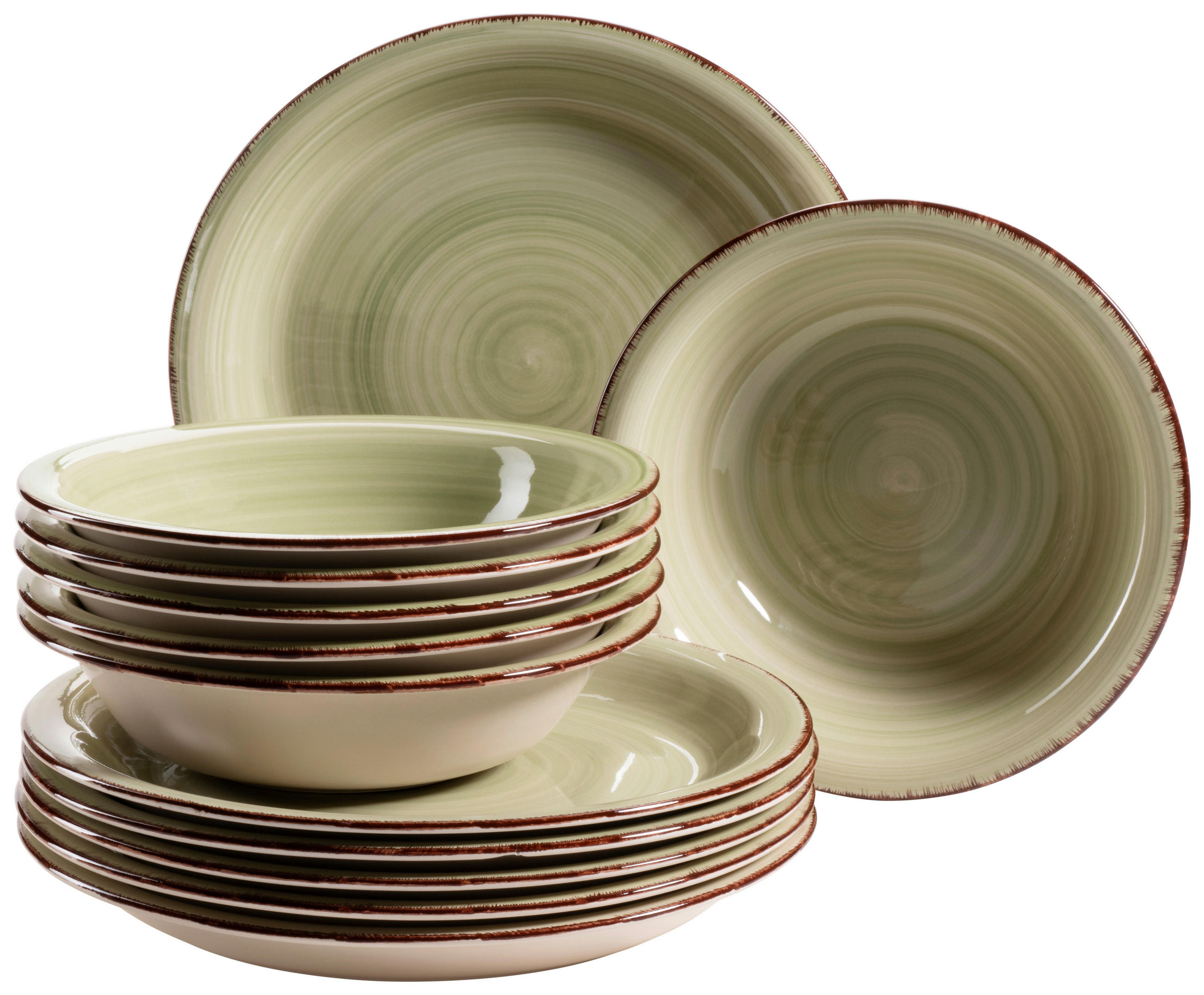 Tafelservice Lumaca 12-teilig  Grün