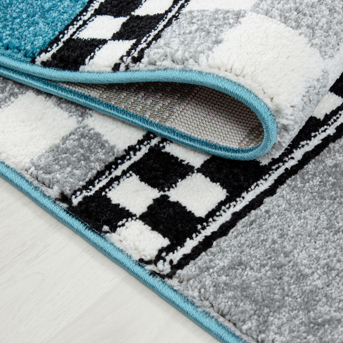 BARNMATTA 200/290 cm Kids  - blå, Trend, textil (200/290cm) - Ben'n'jen