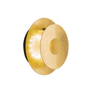 APLICĂ DE PERETE CU LED - auriu, Design, plastic/metal (18/6,5cm) - Wofi