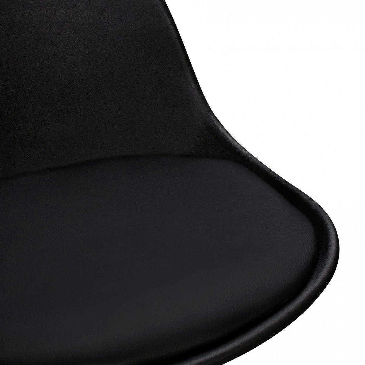 BARHOCKER in Kunststoff, Textil Schwarz  - Chromfarben/Schwarz, Modern, Kunststoff/Textil (40/104/40cm) - MID.YOU