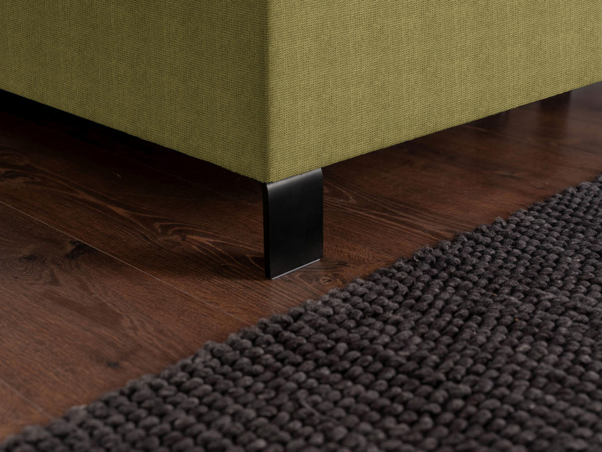 BOXSPRINGBETT 160/220 cm  in Grün  - Schwarz/Grün, Konventionell, Textil/Metall (160/220cm) - Esposa
