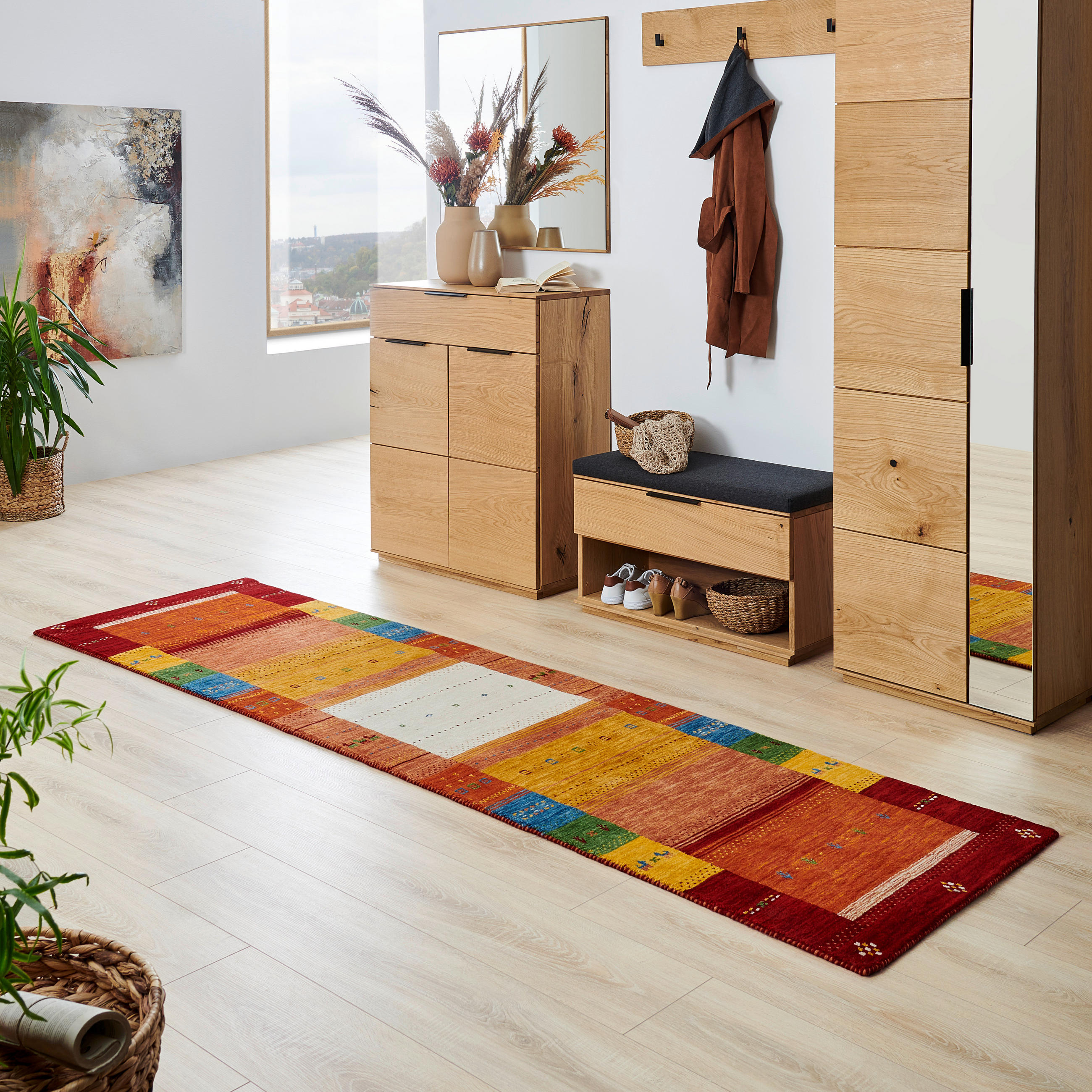 ORIENTTEPPICH 80/300 cm Sehnsucht nach Eden  - Rot/Multicolor, Lifestyle, Textil (80/300cm) - Cazaris