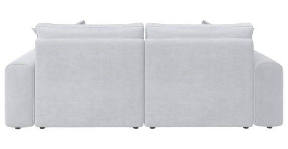 BIGSOFA Cord Hellgrau  - Hellgrau/Schwarz, MODERN, Kunststoff/Textil (234/93/190cm) - Carryhome