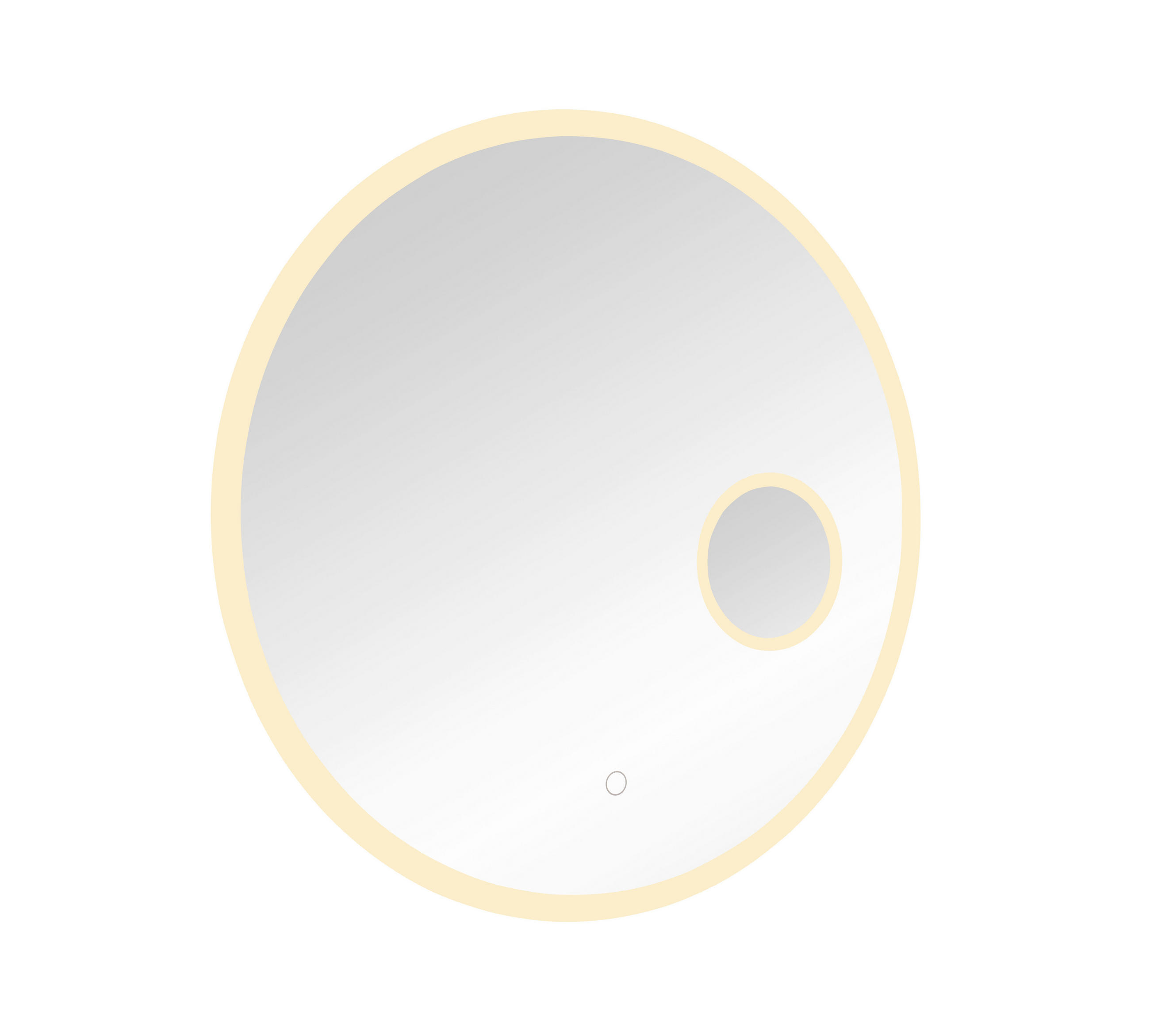 BADEZIMMERSPIEGEL 60/60/8 cm  - Silberfarben, MODERN, Glas (60/60/8cm)