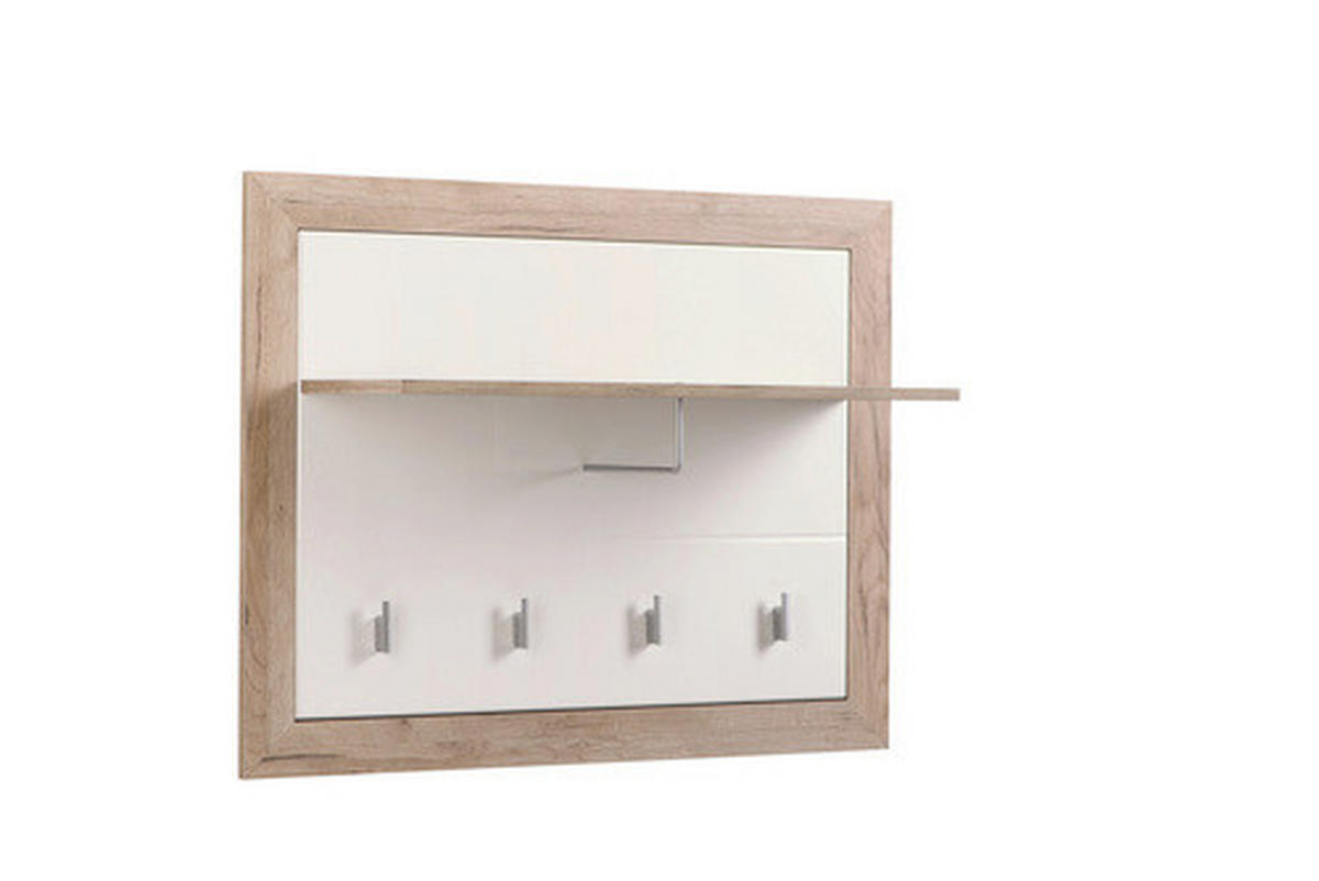 ELŐSZOBAPANEL 93/71/26 cm  - fehér/szürke, Basics, faalapú anyag (93/71/26cm) - Xora