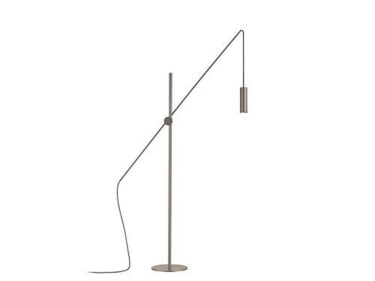 STEHLEUCHTE    - Taupe, KONVENTIONELL, Metall (290cm)