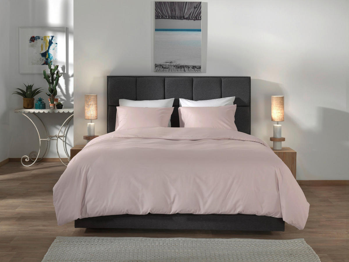 BETTWÄSCHE 2-teilig Suite-Casablanca Renforcé 135/200 cm  - Rosa, Basics, Textil (135/200cm)