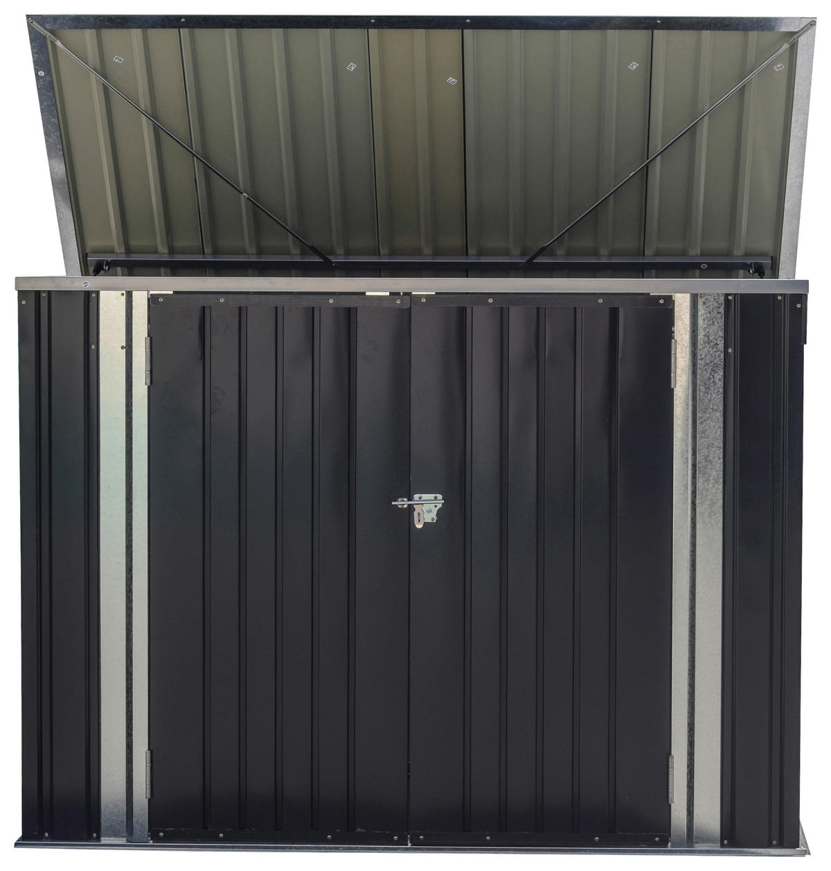 GERÄTESCHRANK 176/130/105 cm  - Anthrazit, MODERN, Metall (176/130/105cm) - Homezone