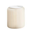 HOCKER Weiß  - Weiß, Trend, Papier/Textil (30/40cm) - Ambia Home