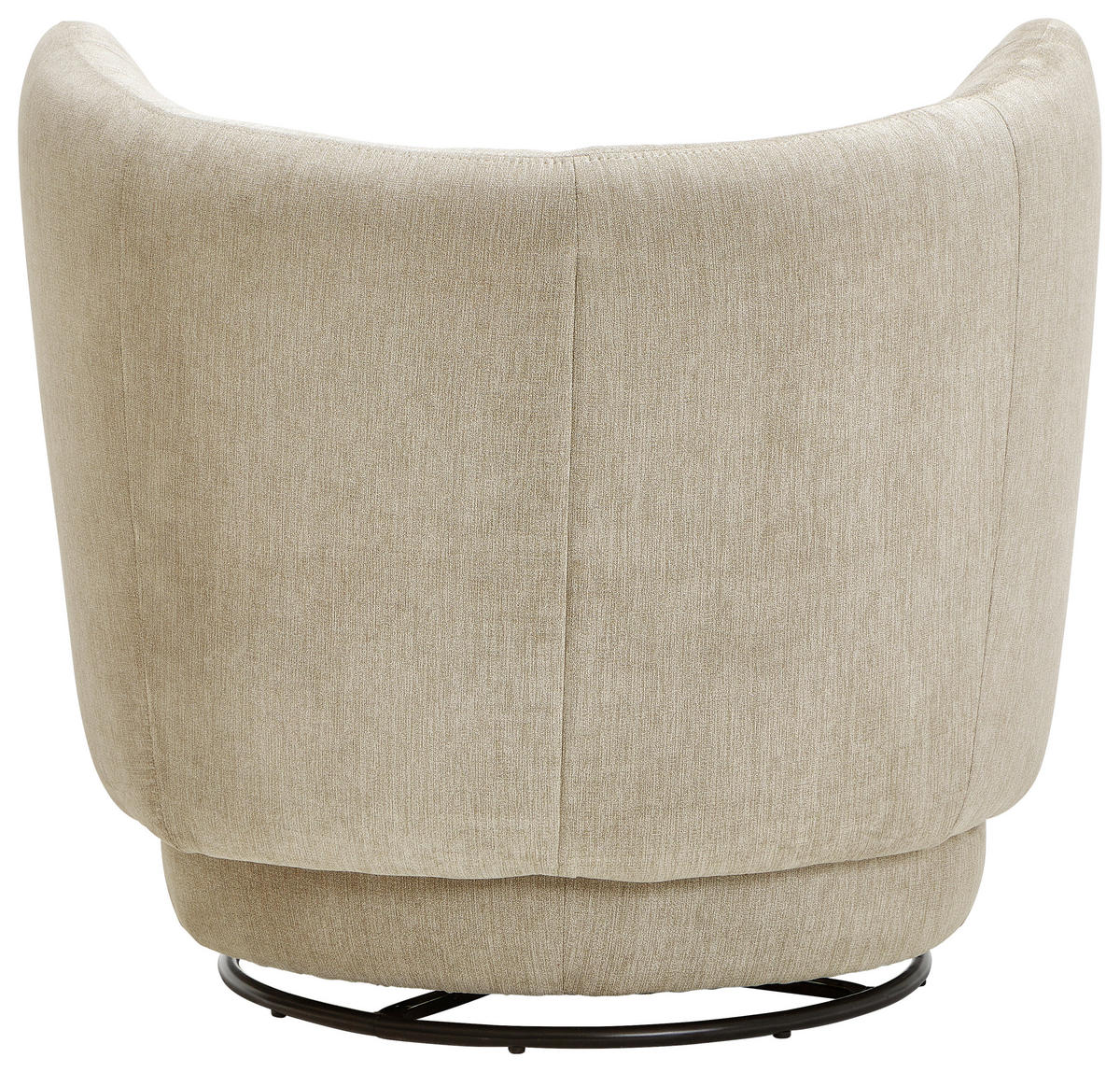 COCKTAILSESSEL in Flachgewebe Beige  - Hellbraun/Beige, Design, Textil/Metall (92/80/84cm) - Livetastic