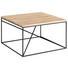 COUCHTISCH in Holz, Metall 60/60/42 cm - Eichefarben/Schwarz, MODERN, Holz/Metall (60/60/42cm) - Novel COUCHTISCH in Holz, Metall 60/60/42 cm - Eichefarben/Schwarz, MODERN, Holz/Metall (60/60/42cm) - Novel