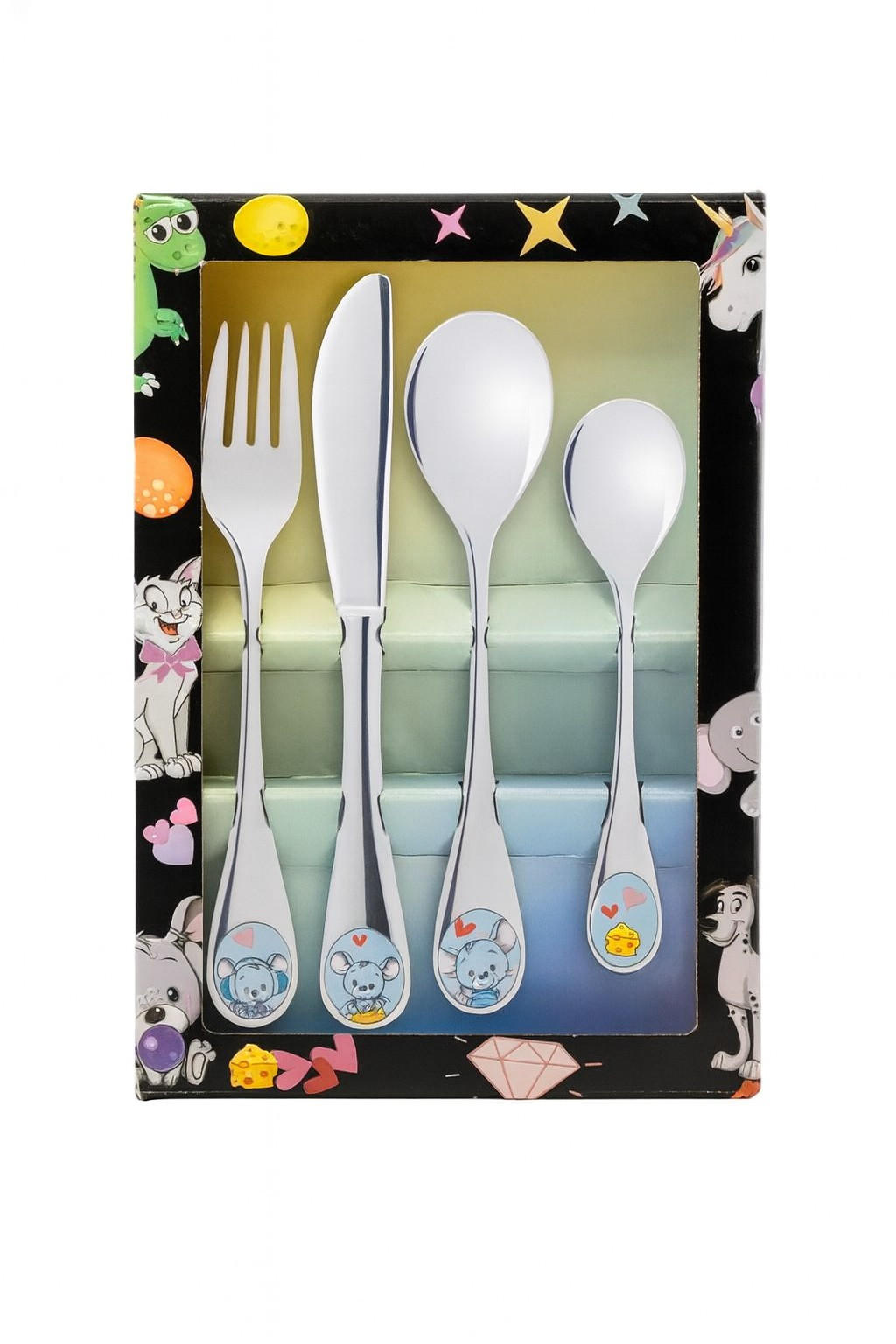 BESTECKSET  4-teilig  - Silberfarben, Basics, Metall (14.7/21.2/3.3cm) - Berndorf