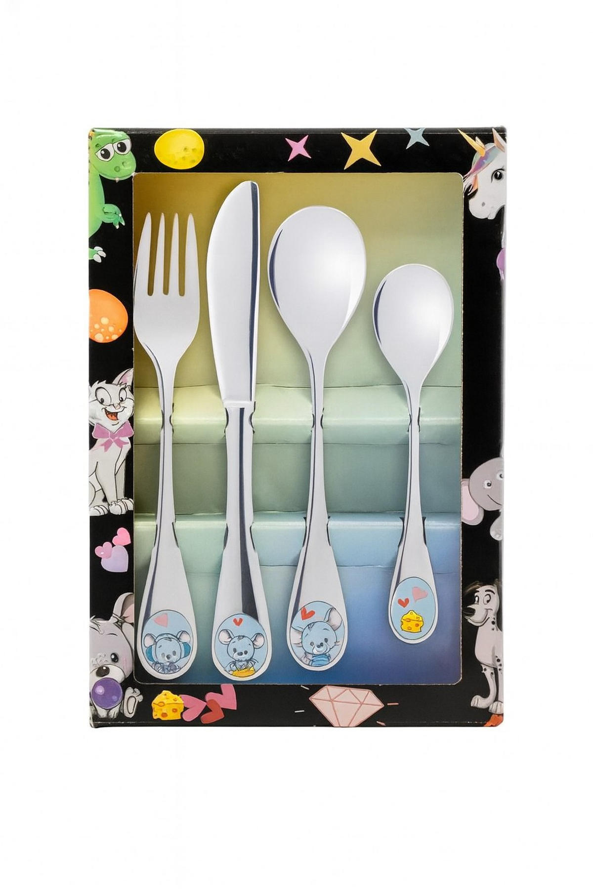 BESTECKSET  4-teilig  - Silberfarben, Basics, Metall (14.7/21.2/3.3cm) - Berndorf