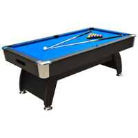 BILLARDTISCH BT-3022 - Schwarz, KONVENTIONELL, Holz/Kunststoff (213,4/116,8/81,3cm) - Atrigo