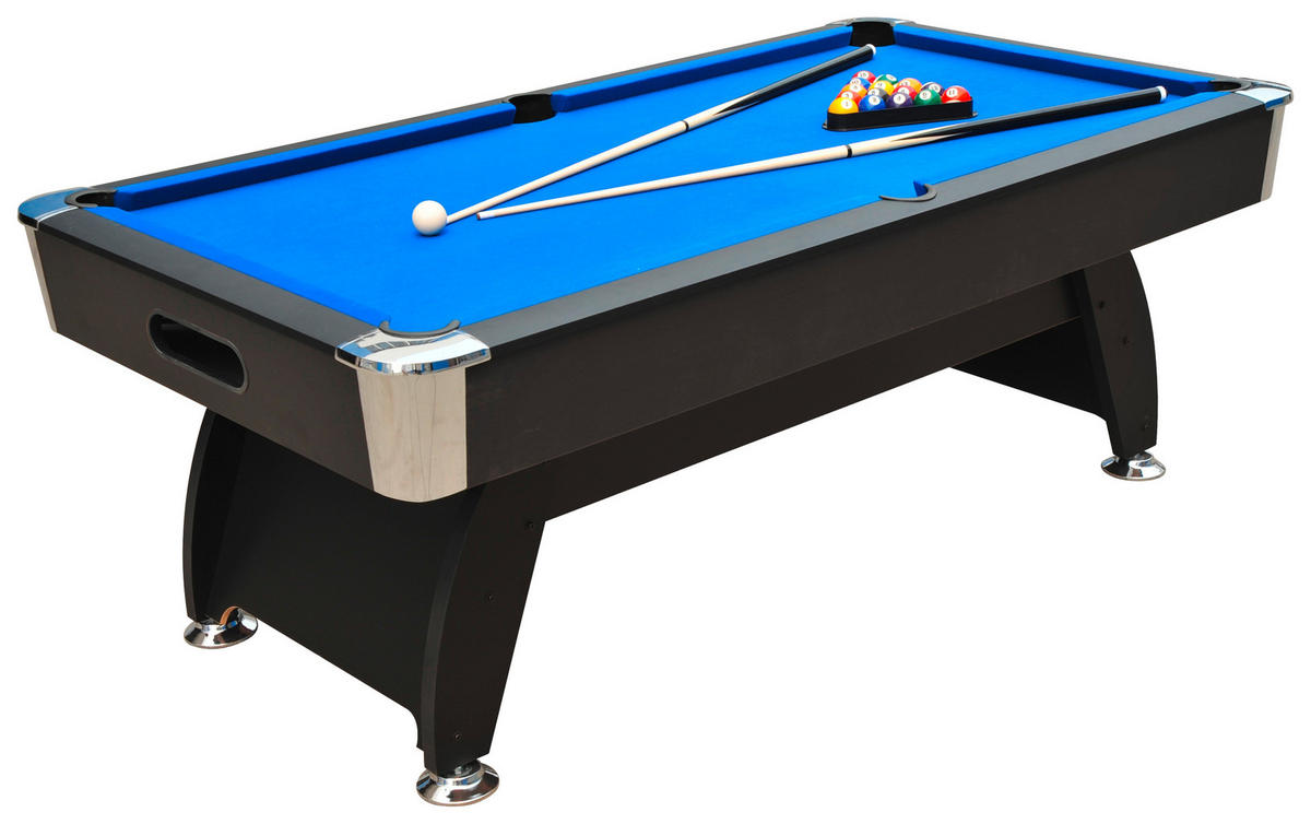 BILLARDTISCH BT-3022 - Schwarz, KONVENTIONELL, Holz/Kunststoff (213,4/116,8/81,3cm) - Atrigo