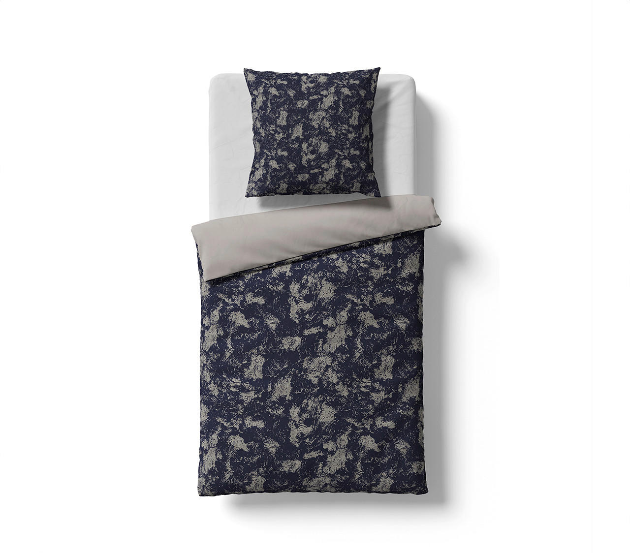 Fleuresse Bettwäsche Black Premium Damast Grau 200x220 cm