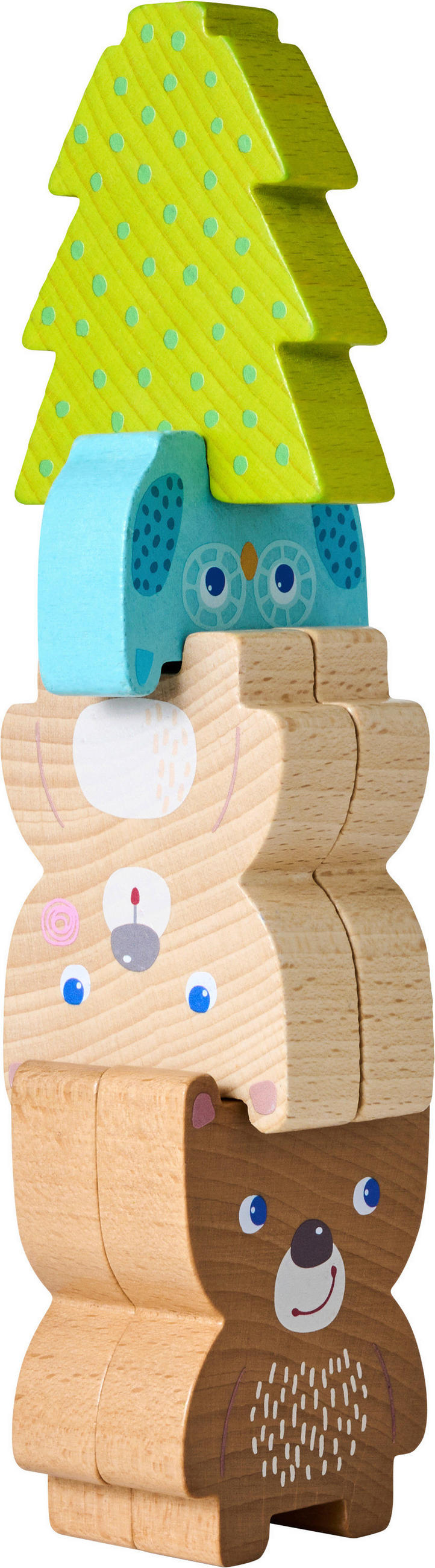 STAPELTURM - Multicolor, Basics, Holz/Papier (23,5/15,5/5cm) - Haba
