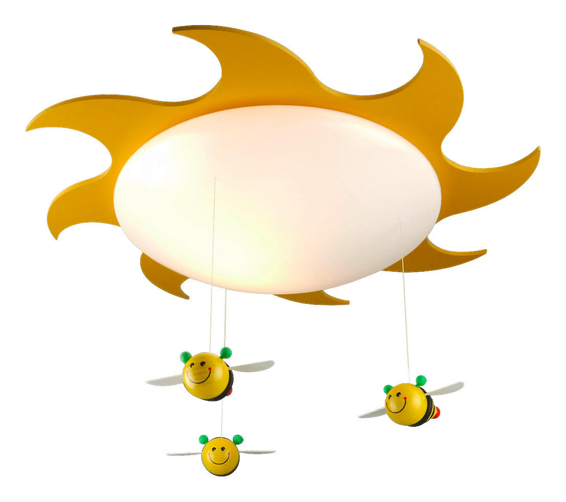 Kinderdeckenleuchte Sumsum Ø 53 Cm Mit Hängenden Bienen