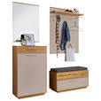 GARDEROBE 5-teilig  in 155/195/40 cm  - Taupe/Eichefarben, Design, Holz/Holzwerkstoff (155/195/40cm) - Novel
