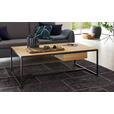 COUCHTISCH in Holz, Metall 125/75/43 cm  - Wildeiche/Schwarz, Design, Holz/Metall (125/75/43cm) - Dieter Knoll