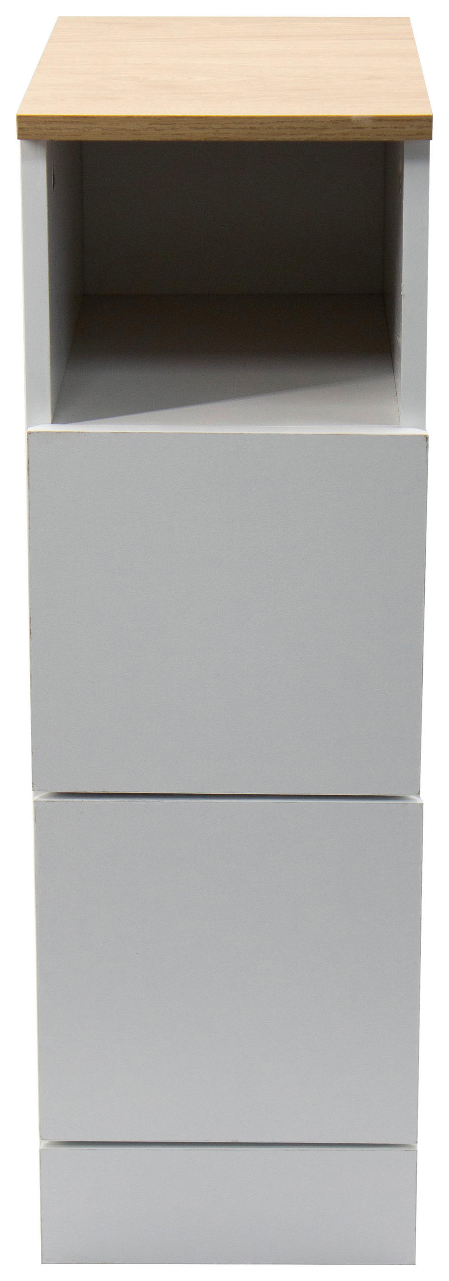 NACHTSCHRANK 19,6/60/34 cm, Weiß, Eiche Artisan,  - Weiß/Eiche Artisan, Basics, Holzwerkstoff (19,6/60/34cm) - Boxxx