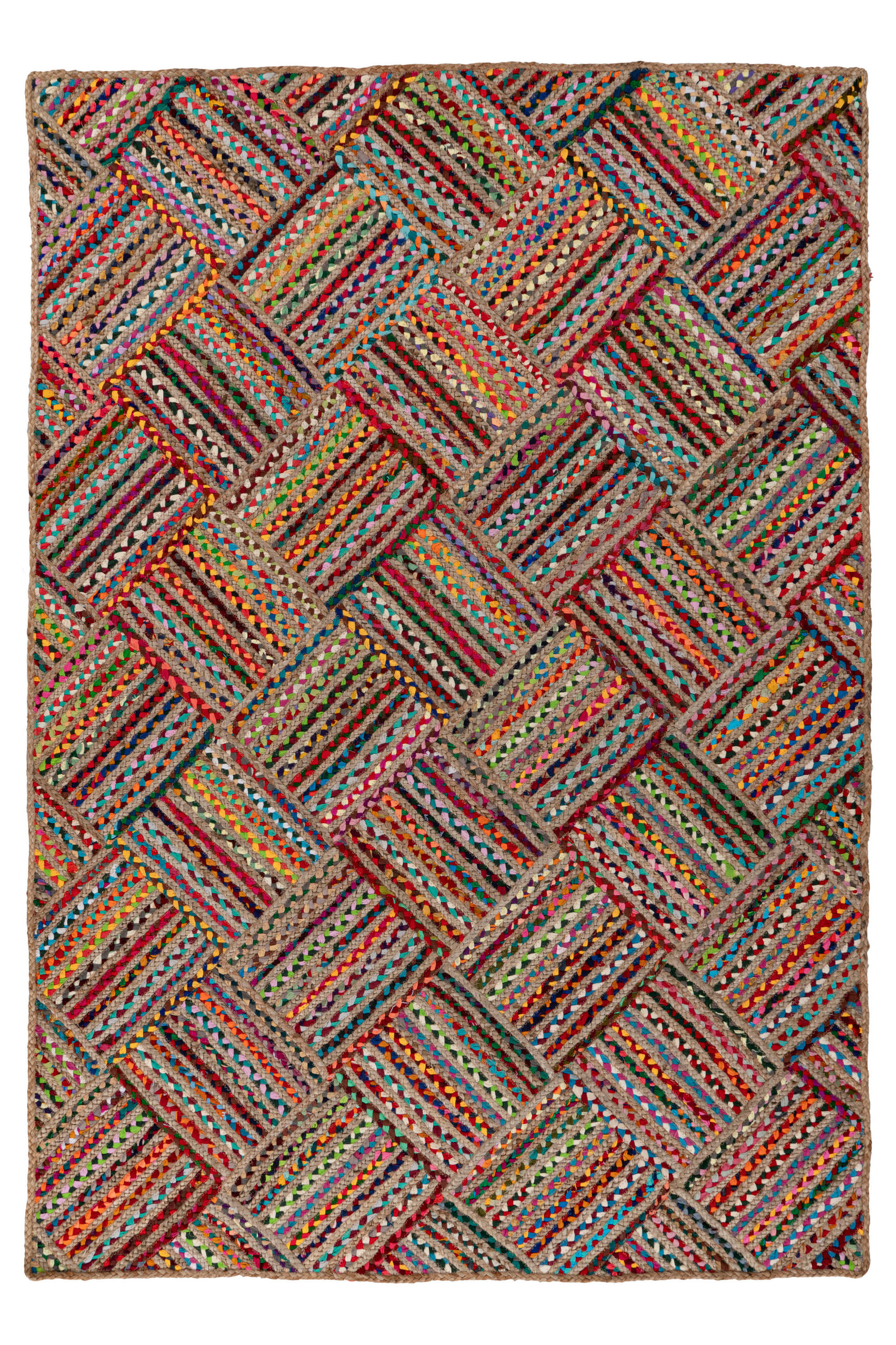 COVOR CU ȚESĂTURĂ PLATĂ My Cancon  - multicolor/roșu, Basics, textil (80/150cm) - Obsession