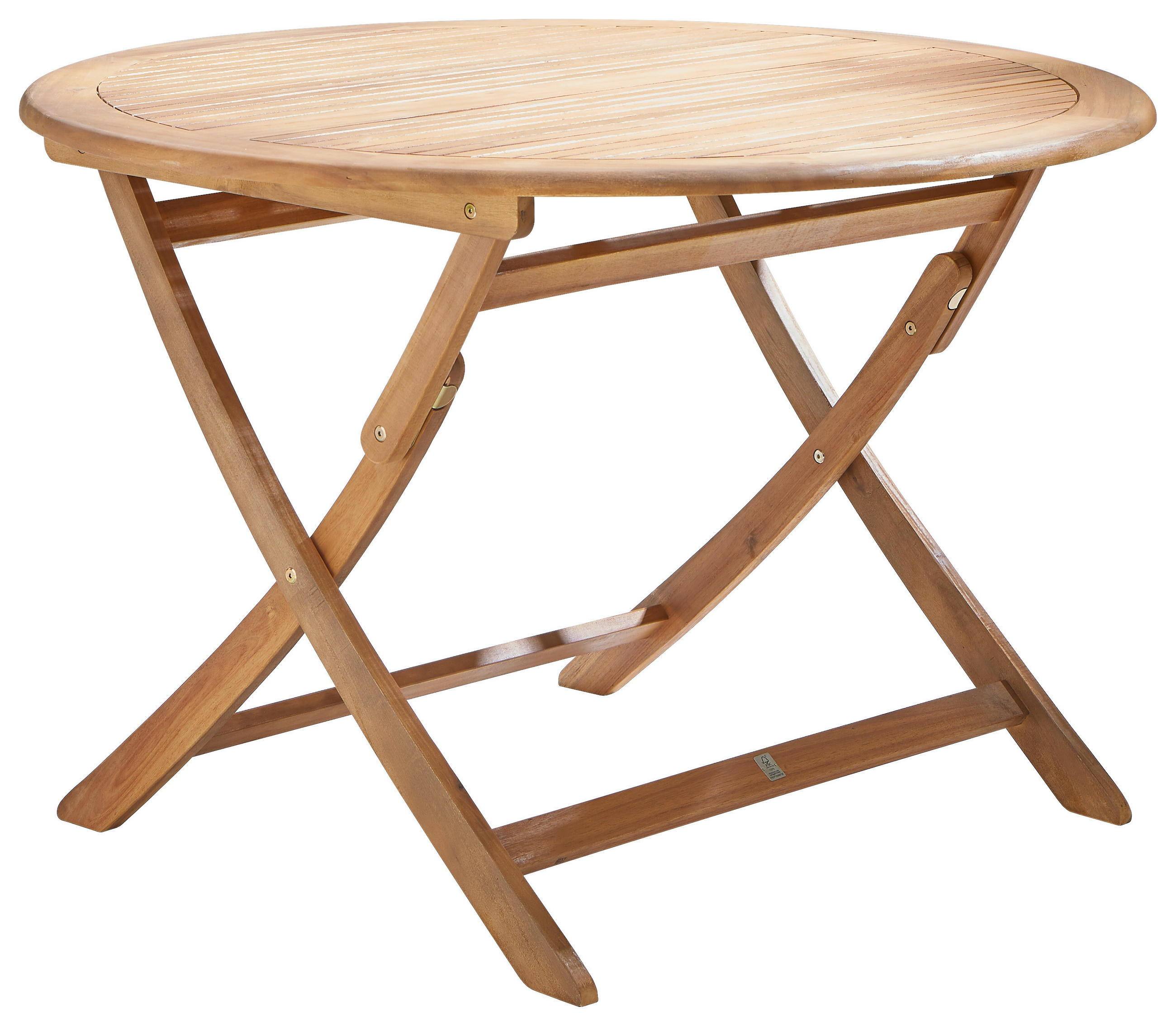 BAŠTENSKI STO - boja akacije, Prirodno, drvo (110/74cm) - Ambia Garden