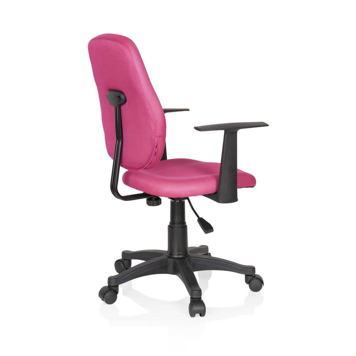 OTOČNÁ ŽIDLE PRO MLADÉ, šedá, pink - šedá/pink, Basics, plast (56/89-99/50cm) - MID.YOU