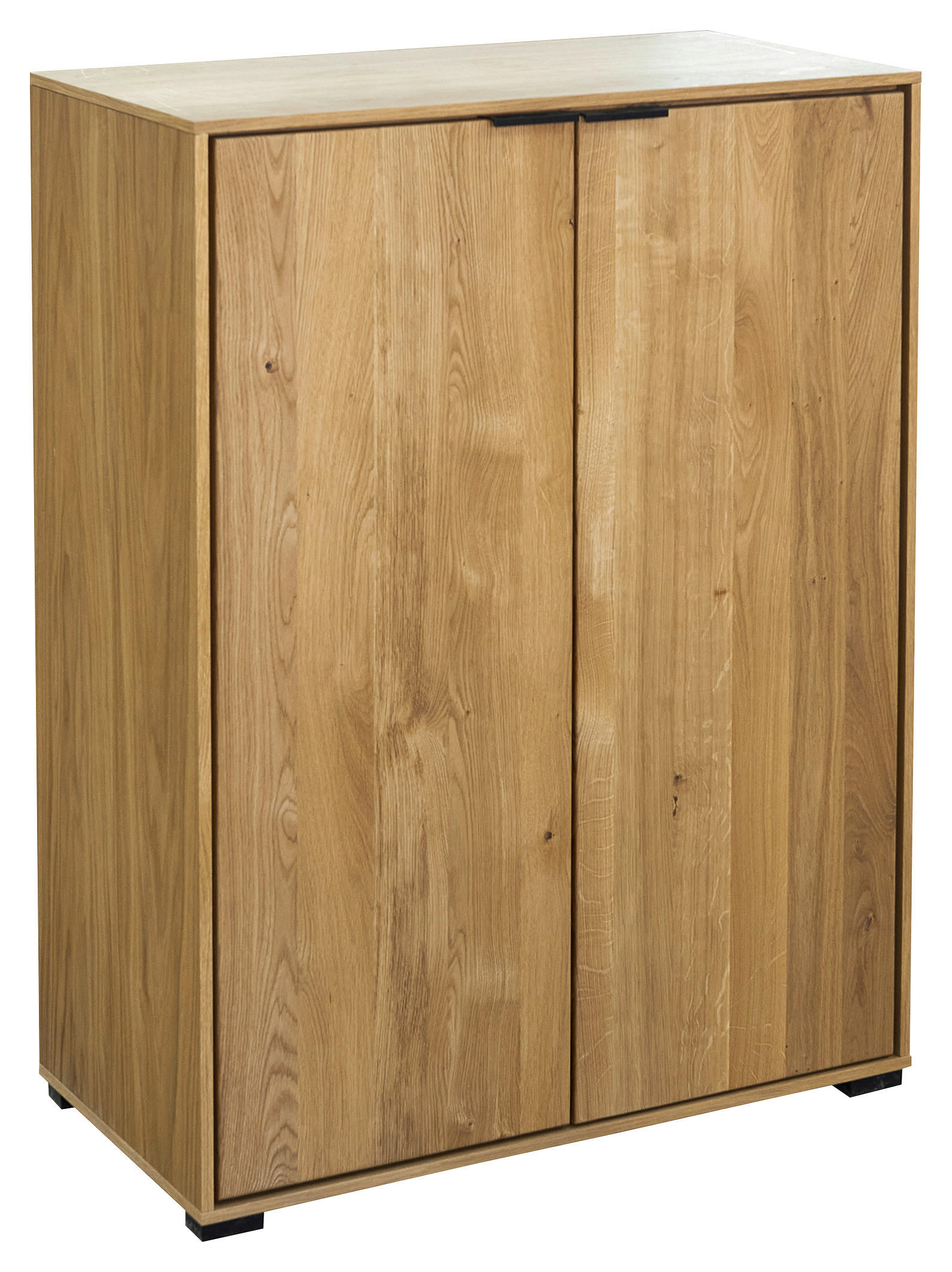 AKTENSCHRANK Eiche furniert, massiv Eichefarben  - Eichefarben, Natur, Holz/Holzwerkstoff (73/97/40cm) - Linea Natura