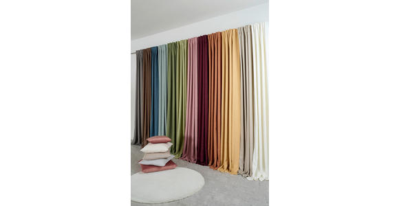 FERTIGVORHANG blickdicht  - Creme, Basics, Textil (140/255cm) - Novel