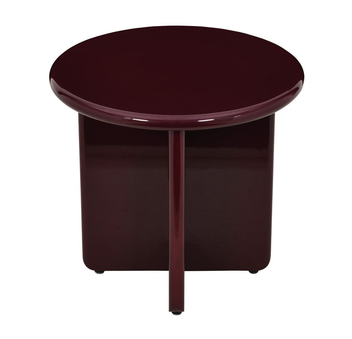 COUCHTISCH 50/50/45 cm rund Rot  - Rot, Design, Holzwerkstoff (50/50/45cm) - MID.YOU