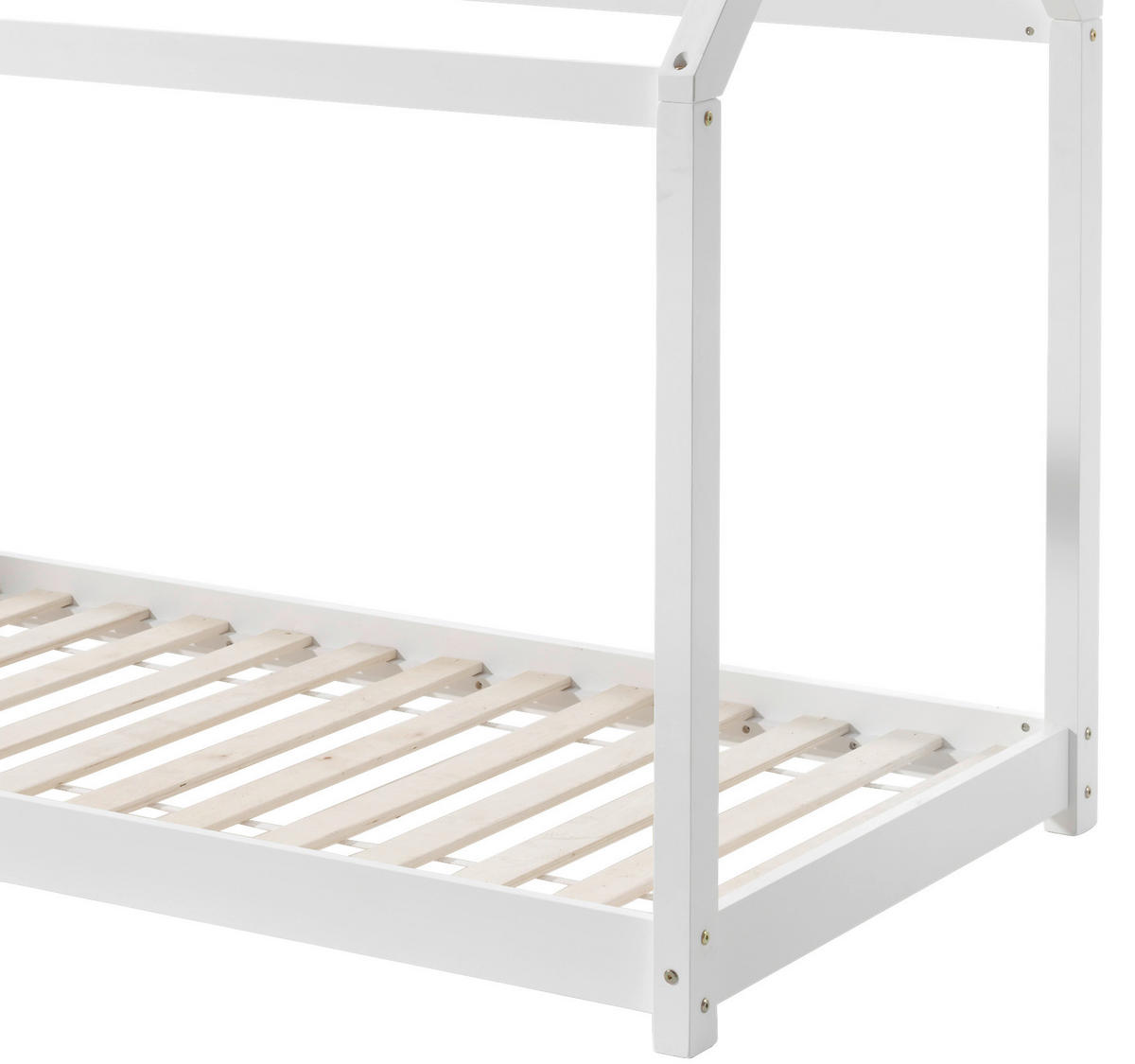 DĚTSKÁ POSTEL SE STŘÍŠKOU, 90/200 cm bílá - bílá, Moderní, dřevo (90/200cm) - MID.YOU
