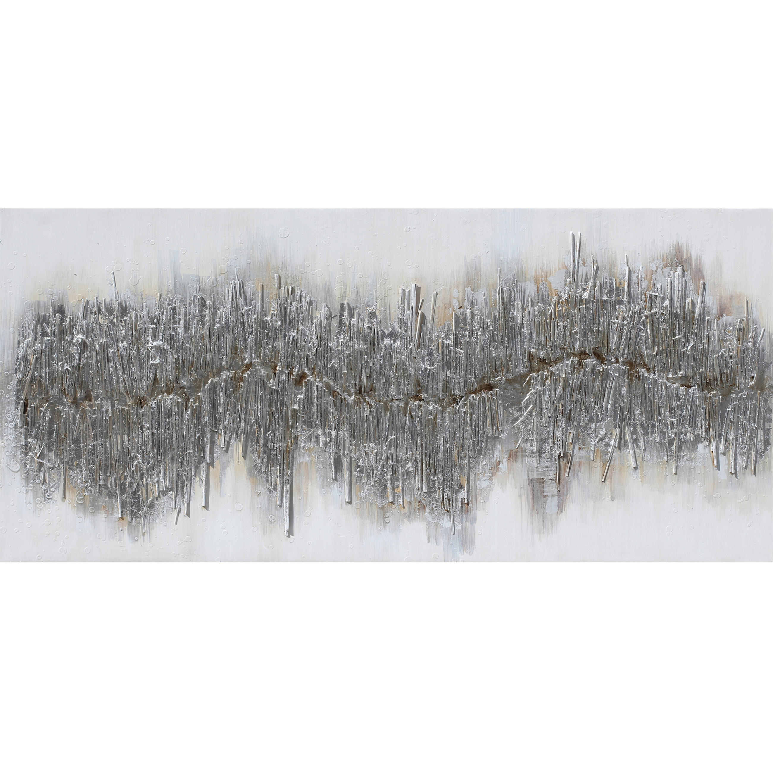 OLJNA SLIKA  150/70 cm   - barve bora/siva, Trendi, tekstil/les (150/70cm) - Monee