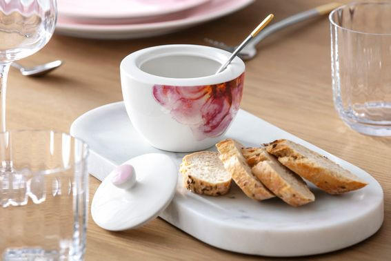 POSODA ZA SLADKOR  ROSE GARDEN            - roza/bela, Basics, keramika (300ml) - Villeroy & Boch