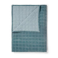 PŘEHOZ NA POSTEL, bavlna, 150/200 cm - modrá, Basics, textil (150/200cm) - Essenza