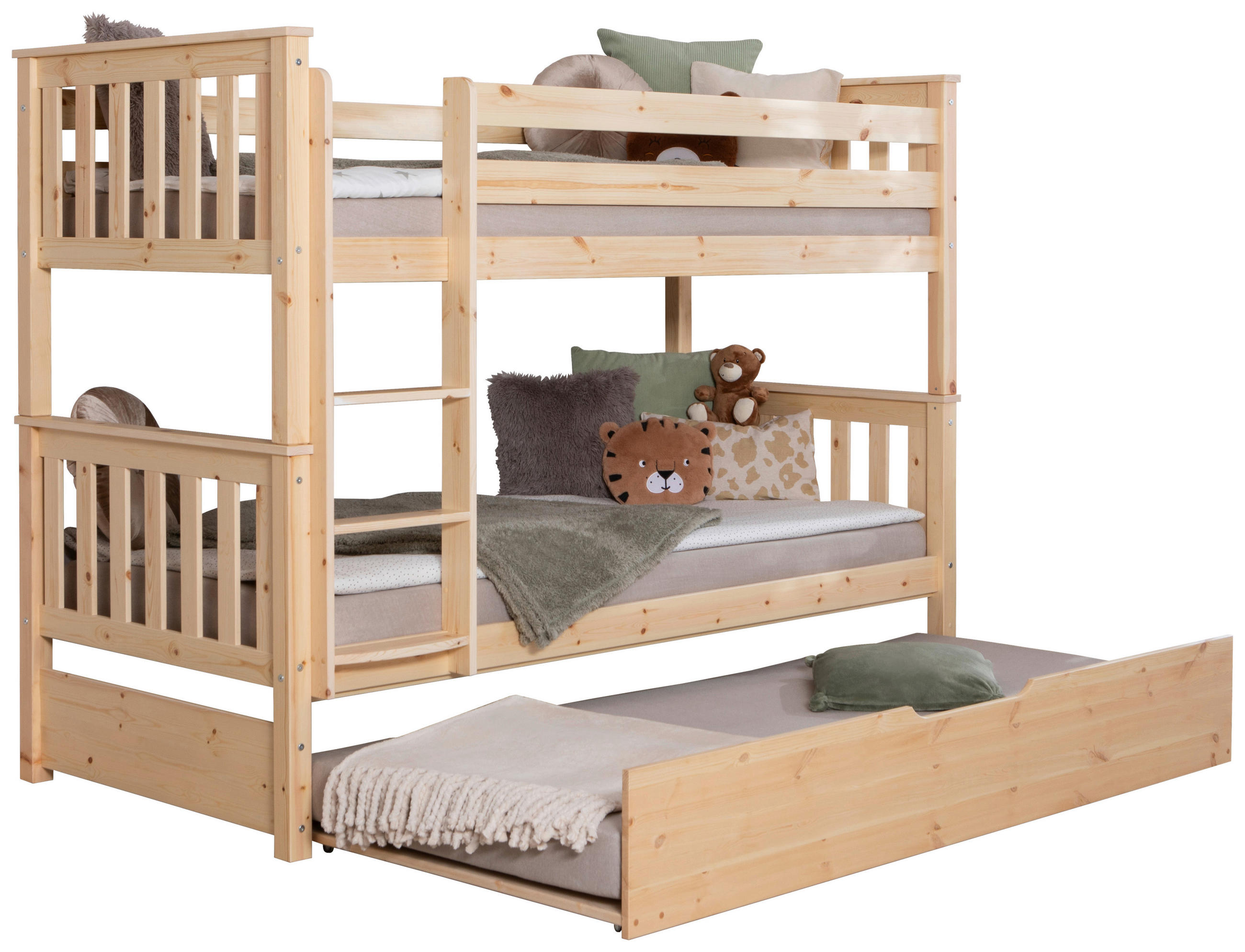 ETAGENBETT 90/200 cm Naturfarben  - Naturfarben, Modern, Holz (90/200cm) - MID.YOU