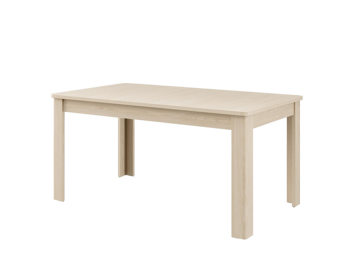 ÉTKEZŐASZTAL - Bianco tölgy, Basics, faalapú anyag (160/76.5/90cm) - Carryhome