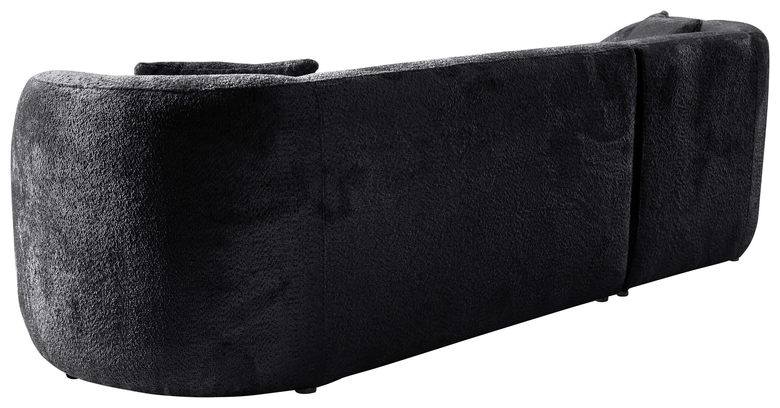 Thumbnail - Mid.you Ecksofa, Schwarz, Textil, 3-Sitzer, Ottomane links, L-Form, 264x143 cm, Made in EU, Wohnzimmer, Sofas & Couches,...