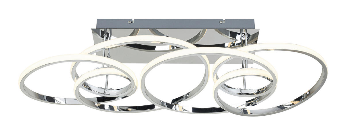 DECKENLEUCHTE 70/40/25 cm  - Chromfarben, Trend, Kunststoff/Metall (70/40/25cm) - Collett's Monde