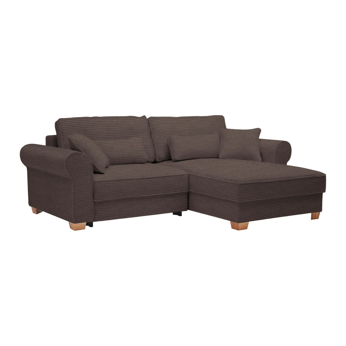 HÖRNSOFFA i mocca  - mocca, Modern, trämaterial/trä (255/185cm) - MID.YOU
